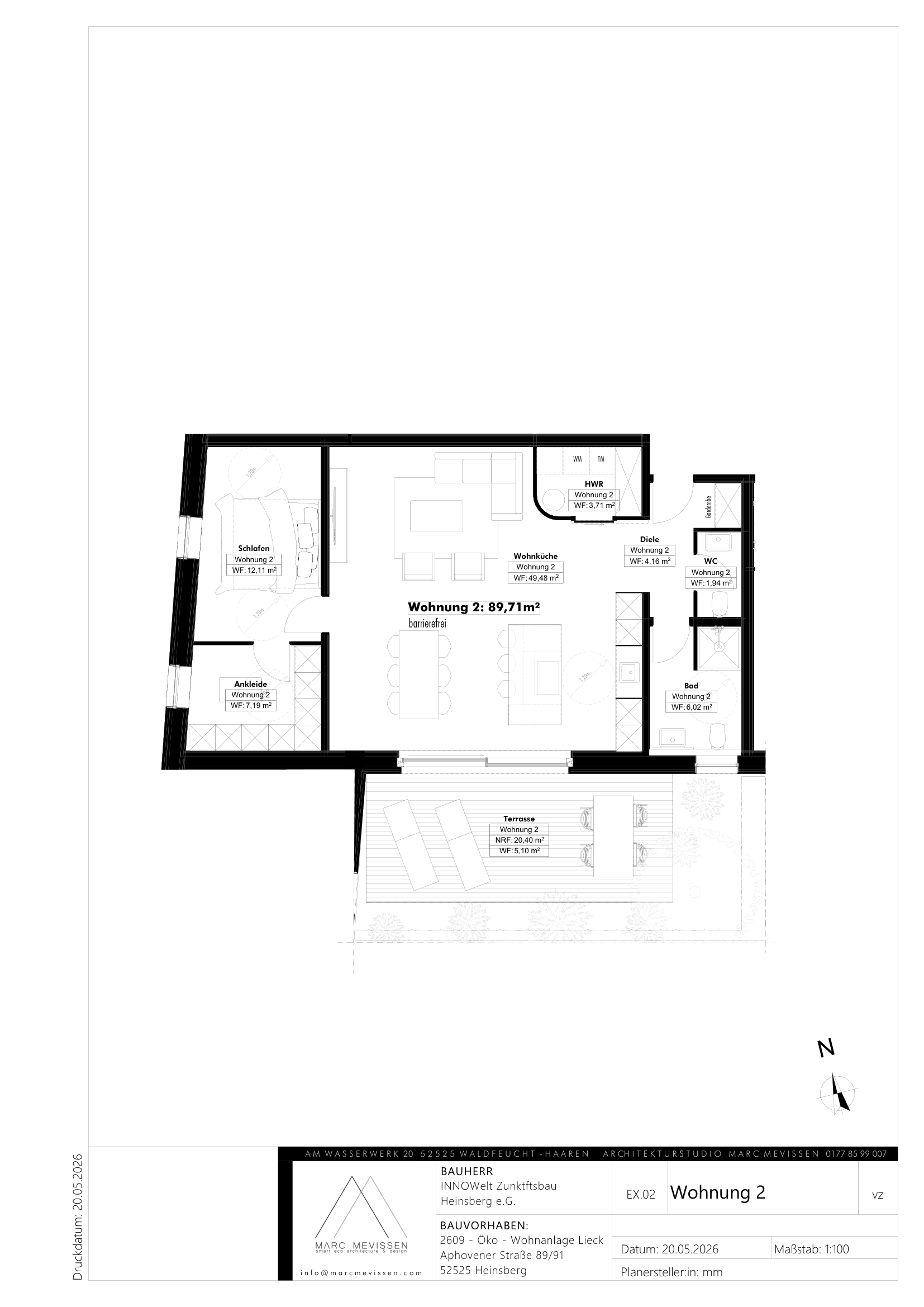 Grundriss Wohnung 2