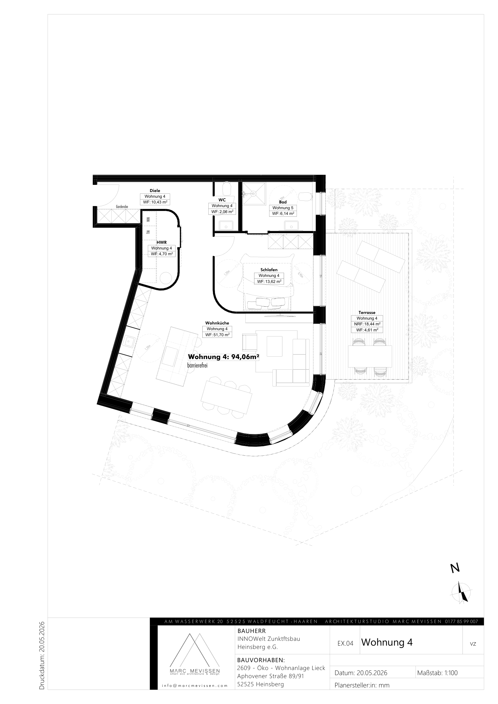 Grundriss Wohnung 4