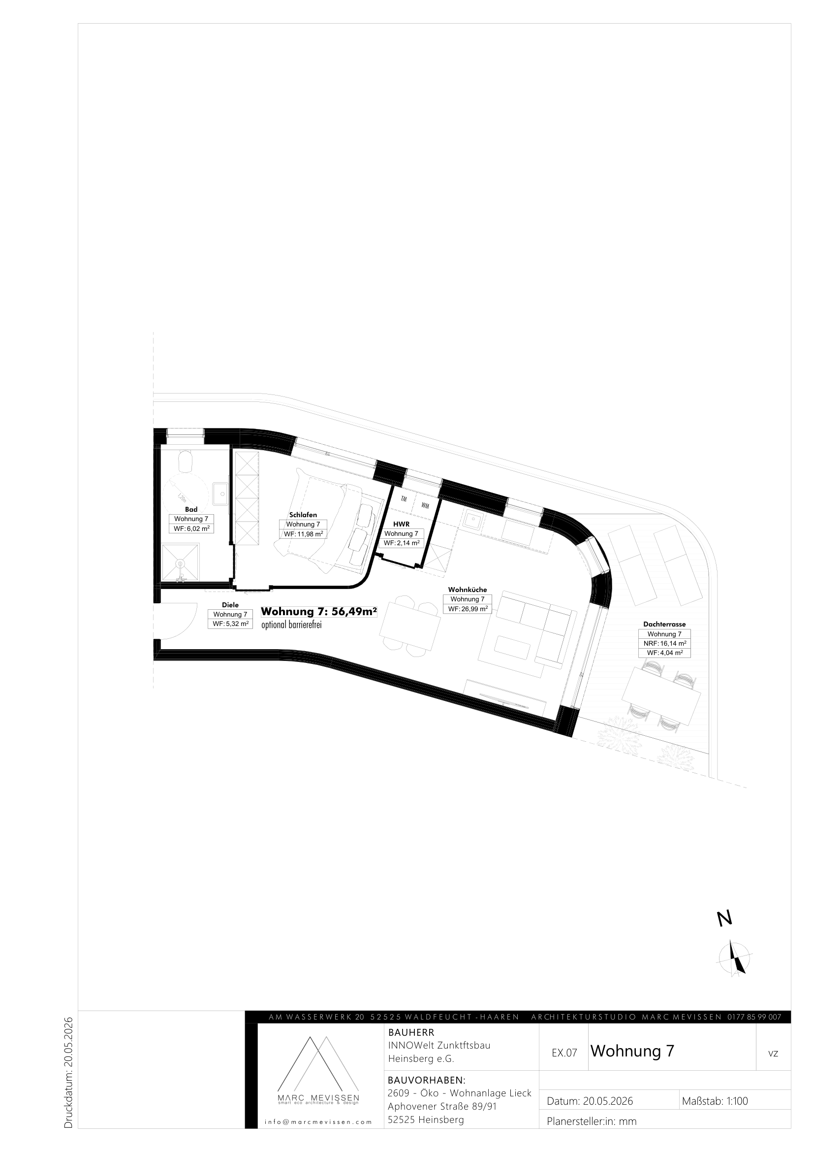 Grundriss Wohnung 7